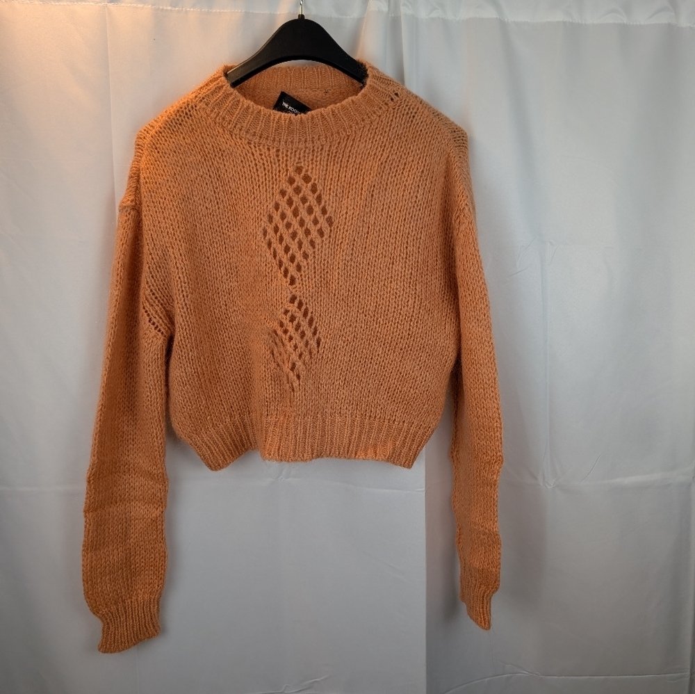 The Kooples Paris Cozy Knit Sweater in Orange Size S(1) In EUC